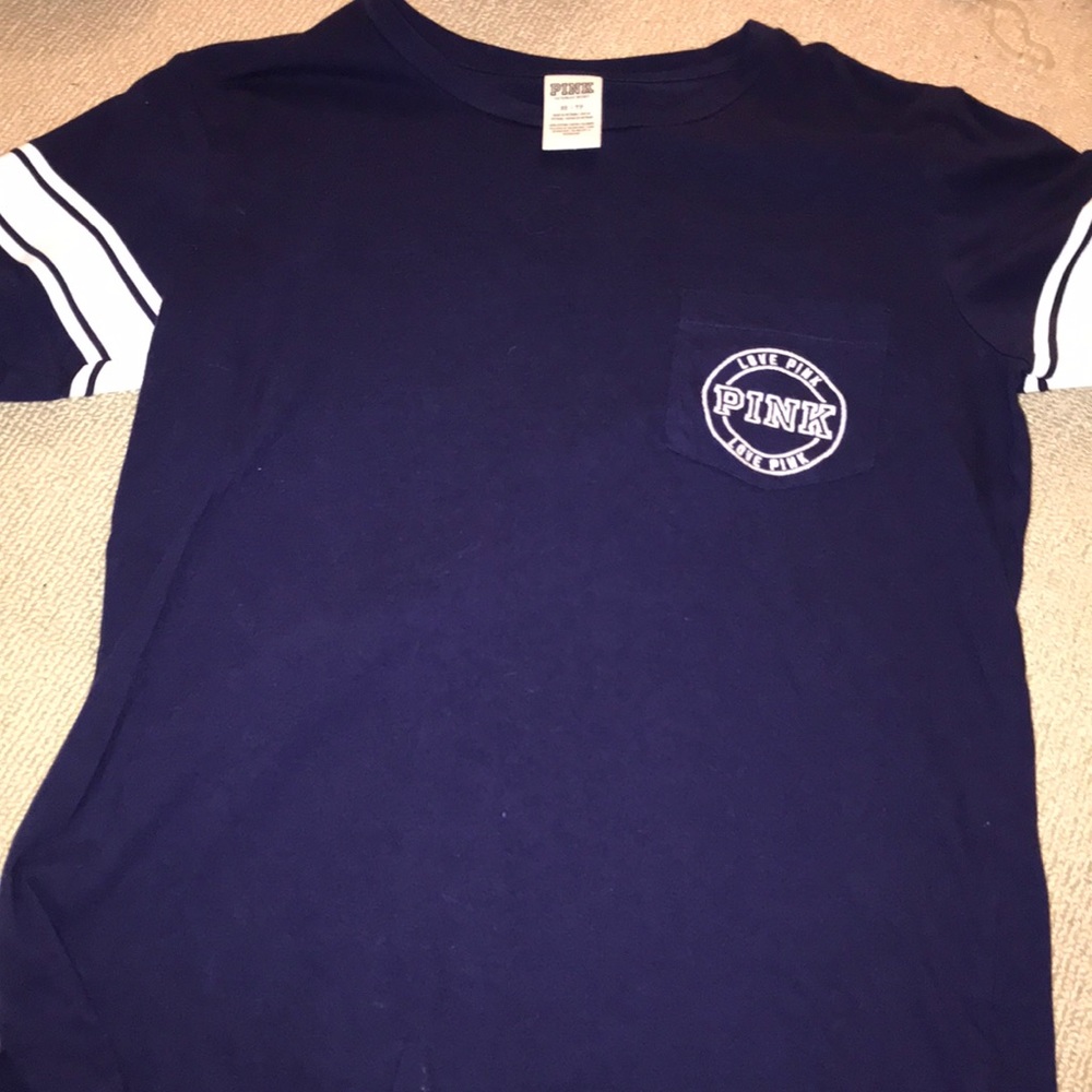 purple tee with pocket